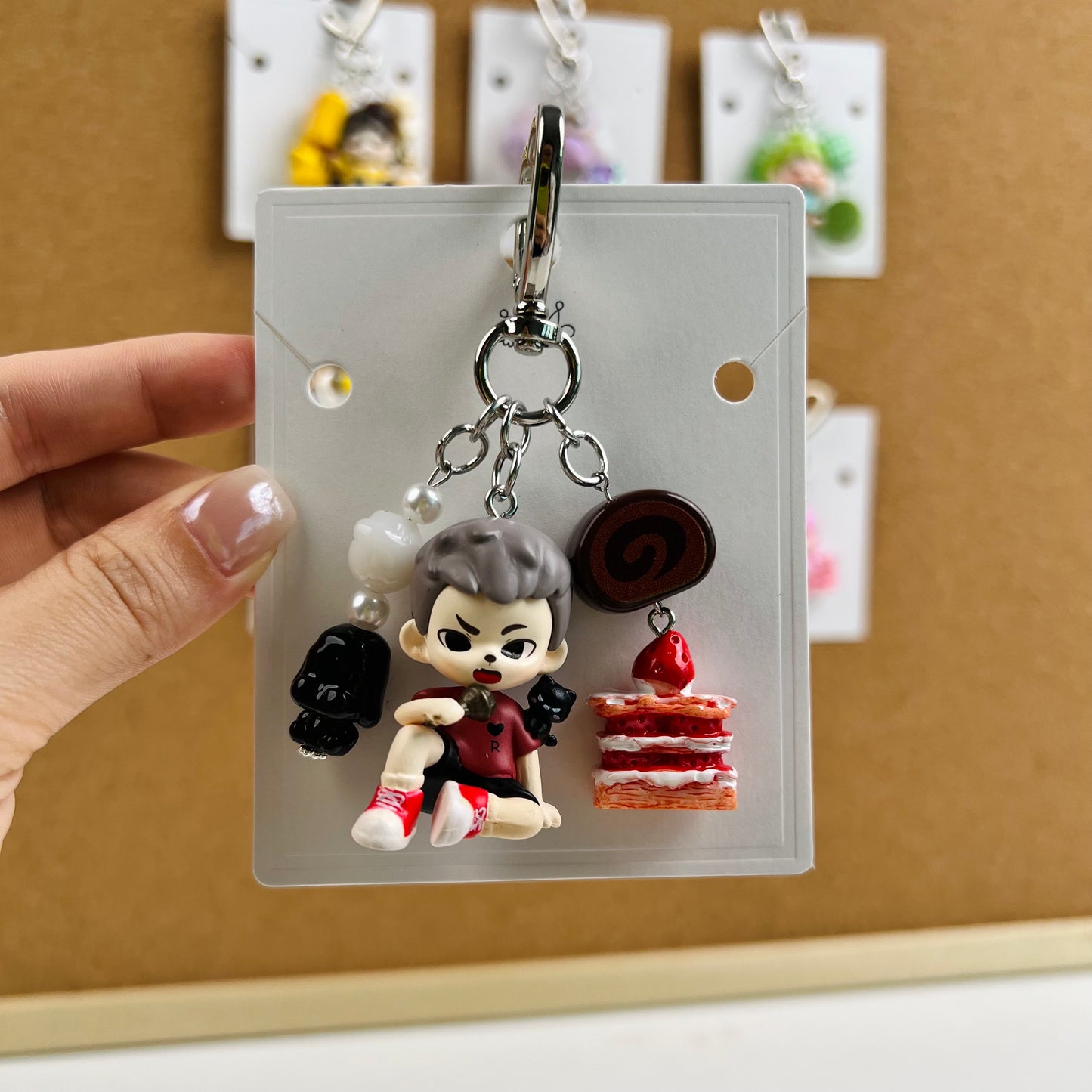 DIY Cute mobile phone chains, bag hanging chains, car key chains