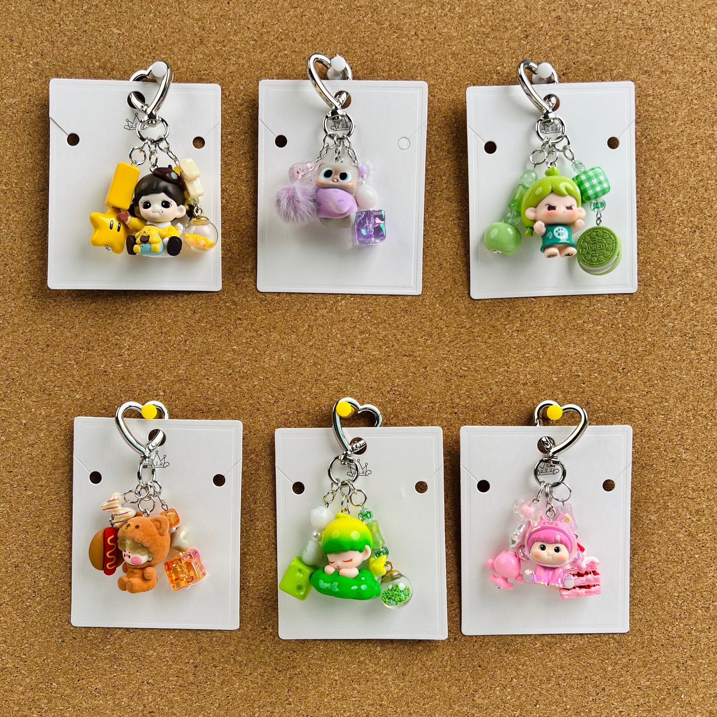 DIY Cute mobile phone chains, bag hanging chains, car key chains